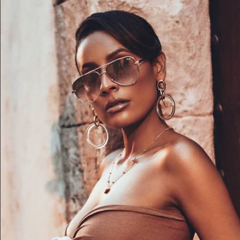 Quay x Desi Perkins High Key Aviator Rose/Cprfd